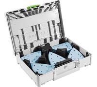 Festool SYS-STF DELTA GR-Set Set abrasif P60 - P220 100 pcs ( 578195 ) pour ponceuse Delta DTS 400 / DTSC 400 / DS 400 + Systainer