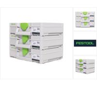 Festool SYS3 M 112 Set de Coffrets Systainer 396 x 296 x 112 mm - 7,7 l (3x 204840)