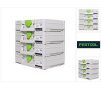 Festool SYS3 M 112 Set de coffrets Systainer 396 x 296 x 112 mm - 7,7 l (4x 204840)