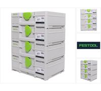 Festool SYS3 M 137 Set de coffrets Systainer 396 x 296 x 137 mm - 10,4 l (4x 204841)