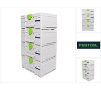 Festool SYS3 M 187 Set de coffrets Systainer 396 x 296 x 187 mm - 15,9 l (4x 204842)