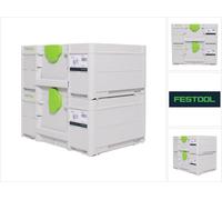 Festool SYS3 M 187 Set de Coffrets Systainer 396 x 296 x 187mm - 15,9 l (2x 204842)