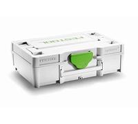 Festool Systainer³ SYS3 XXS 33 GRY | Empilable, compatible avec système, dimensions intérieures 59 x 102 x 23 mm, poids 51 g, gris clair