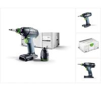 Festool T 18+3 Li-Basic Perceuse-visseuse sans fil + Coffret de transport Systainer - sans Batterie ni Chargeur ( 574763 )