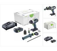 Festool TDC 18/4 I-Basic Perceuse-visseuse sans fil 18 V 75 Nm Brushless + 1x batterie 3,0 Ah + chargeur + Systainer