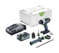 Festool TDC 18/4 I-Basic Perceuse-visseuse sans fil 18 V 75 Nm Brushless + 1x batterie 8,0 Ah + chargeur rapide + Systainer