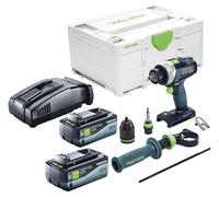 Festool TDC 18/4 I-Basic Perceuse-visseuse sans fil 18 V 75 Nm Brushless + 2x batterie 8,0 Ah + chargeur rapide + Systainer