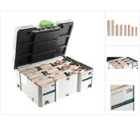 Festool Tenons Domino XL en hêtre DS / XL D8 / D10 306 pièces avec Fraiseur Domino ( 498204 )