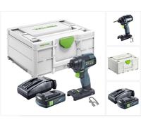Festool TID 18-Basic Visseuse à choc sans fil 18 V 180 Nm 1/4" + 1x batterie 3,0 Ah + chargeur + Systainer