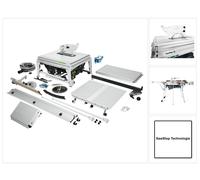 Festool TKS 80 EBS Set Scie circulaire de table 2200 watts 254 mm ( 575828 ) + 1x cartouche KT-TKS 80 ( 575851 ) Technologie SawStop