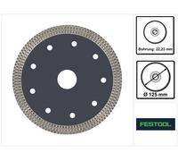 Festool TL-D125 PREMIUM Disque à tronçonner diamant 125x1,2x22,23mm ( 769162 ) pour béton et pierre naturelle pour DSC-AGC 18-125, AGC 18-125, DSC-AG 125 FH, AGP 125