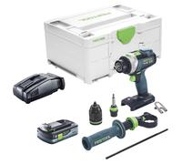 Festool TPC 18/4 I-Basic Perceuse-visseuse à percussion sans fil 18 V 75 Nm + 1x batterie 4,0 Ah + chargeur rapide + Systainer