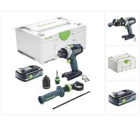 Festool TPC 18/4 I-Basic Perceuse-visseuse à percussion sans fil 18 V 75 Nm Brushless + 1x batterie 4,0 Ah + Systainer - sans chargeur