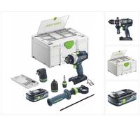 Festool TPC 18/4 I-Basic-Set Perceuse-visseuse à percussion sans fil 18 V 75 Nm Brushless + 1x batterie 4,0 Ah + Systainer - sans chargeur