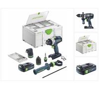 Festool TPC 18/4 I-Basic-Set Perceuse-visseuse à percussion sans fil 18 V 75 Nm Brushless + 1x batterie 3,0 Ah + Systainer - sans chargeur