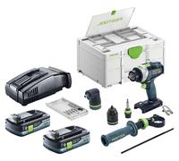 Festool TPC 18/4 I-Basic-Set Perceuse-visseuse à percussion sans fil 18 V 75 Nm Brushless + 2x batterie 4,0 Ah + chargeur rapide + Systainer