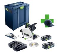 Festool TSC 55 KEB-Basic 100Y Limited Edition Scie plongeante sans fil 18 / 36 V ( 2x 18 V ) 160 mm Brushless + 2x batterie 4,0 Ah + chargeur + Systainer
