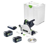 Festool TSC 55 KEB-Basic Scie plongeante sans fil 18 / 36 V 160 mm Brushless + 2 batteries 5,0 Ah + Systainer - sans chargeur