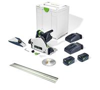 Festool TSC 55 Scie Plongeante sans Fil - Kit XL avec Rail | 2 batteries 18 V, chargeur, lame Ø160 mm et rail FS 1400/2 inclus - prêt à l'emploi dès la sortie du Systainer