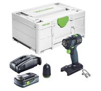 Festool TXS 18-Basic Perceuse-visseuse sans fil 18 V 40 Nm Brushless + 1x batterie 4,0 Ah + chargeur rapide + Systainer