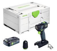 Festool TXS 18-Basic Perceuse-visseuse sans fil 18 V 40 Nm Brushless + 1x batterie 4,0 Ah + chargeur rapide + Systainer