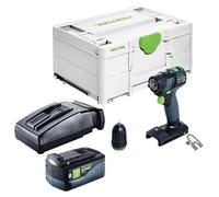 Festool TXS 18-Basic Perceuse-visseuse sans fil 18 V 40 Nm Brushless + 1x batterie 5,0 Ah + chargeur + Systainer