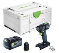 Festool TXS 18-Basic Perceuse-visseuse sans fil 18 V 40 Nm Brushless + 1x batterie 5,0 Ah + Systainer - sans chargeur