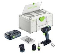 Festool TXS 18-Basic-Set Perceuse-visseuse sans fil 18 V 40 Nm Brushless + 1x batterie 4,0 Ah + chargeur rapide + Systainer