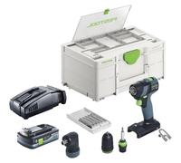 Festool TXS 18-Basic-Set Perceuse-visseuse sans fil 18 V 40 Nm Brushless + 1x batterie 4,0 Ah + chargeur rapide + Systainer