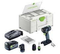 Festool TXS 18-Basic-Set Perceuse-visseuse sans fil 18 V 40 Nm Brushless + 1x batterie 5,0 Ah + chargeur + Systainer