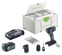 Festool TXS 18-Basic-Set Perceuse-visseuse sans fil 18 V 40 Nm Brushless + 1x batterie 5,0 Ah + chargeur rapide + Systainer