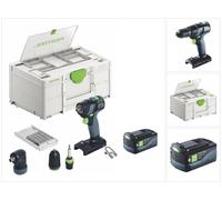 Festool TXS 18-Basic-Set Perceuse-visseuse sans fil 18 V 40 Nm Brushless + 1x batterie 5,0 Ah + Systainer - sans chargeur