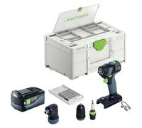 Festool TXS 18-Basic-Set Perceuse-visseuse sans fil 18 V 40 Nm Brushless + 1x batterie 5,0 Ah + Systainer - sans chargeur