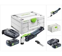 Festool VECTURO OSC 18 E-Basic Oscillateur sans fil 18 V Starlock Max Brushless + 1x batterie 3,0 Ah + chargeur + Systainer