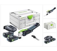 Festool VECTURO OSC 18 E-Basic Oscillateur sans fil 18 V Starlock Max Brushless + 2x batterie 3,0 Ah + chargeur + Systainer