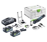 Festool VECTURO OSC 18 E-Basic Set Oscillateur sans fil 18 V Starlock Max Brushless + 2x batterie 8,0 Ah + chargeur rapide + Systainer