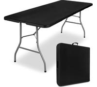 FETA table de restauration pliante en mallette 180 cm noir