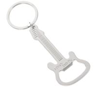 Fête Bière Porte-clés Guitare Ouvre-bouteille en Alliage Argenté | Style Moderne, Format de Poche Portable, pour Bouteilles de Bière et Soda, Musique et Sorties