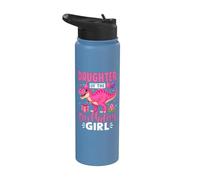 Fête de dinosaure pour fille d'anniversaire Stainless Steel Insulated Water Bottle
