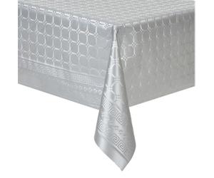 Fêter et recevoir Nappe Papier DAMASSÉ Rouleau 1.18X20M Argent