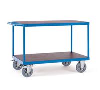 fetra 12406 Chariot à plateaux acier peint époxy charge maxi 1200 kg bleu brillant RAL