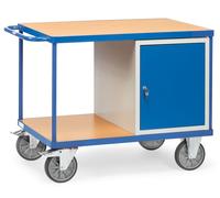 fetra 2433 - Stahl - Blau - 600 kg - 4 Rad/Räder - 20 cm - 80 cm