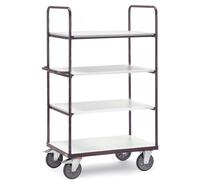 fetra 9302 ESD Chariot à plateaux acier Charge maxi. 400 kg Gris