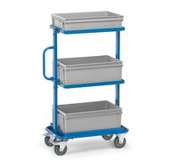 Fetra Chariot d'appoint avec cadre ouvert fixe, y compris caisses Euro
