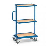 Fetra Chariot d'appoint avec plateaux en bois fixes