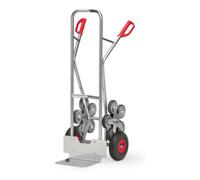 fetra Diable à marches en aluminium fetra 1327, étoile à 5 roues - capacité de charge 200 kg, bavette 25x32 cm Quantité:1