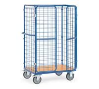 fetra fetra Chariot à paquets 8581-3 parois DG portes DF - charge max. 600kg pneus TPE Quantité:1
