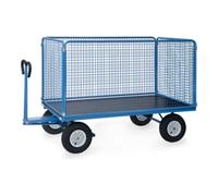 fetra fetra Chariot à plate-forme manuelle 6446L - charge max. 1250kg, pneus gonflables Quantité:1