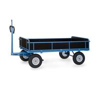 fetra fetra Chariot à plateau 6456PZ avec œillet de traction bleu, revêtement poudre Quantité:1