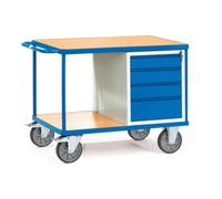 fetra fetra Chariot à plateaux 2474 - charge max. 600kg pneus TPE Quantité:1